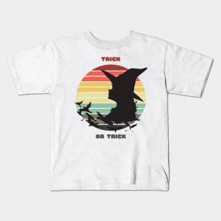 Sunset Witch /Trick or Trick Kids T-Shirt